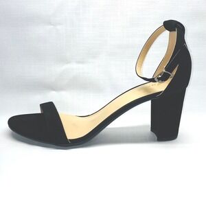 Ankis Women's Black Suede Heels Size 11B M
